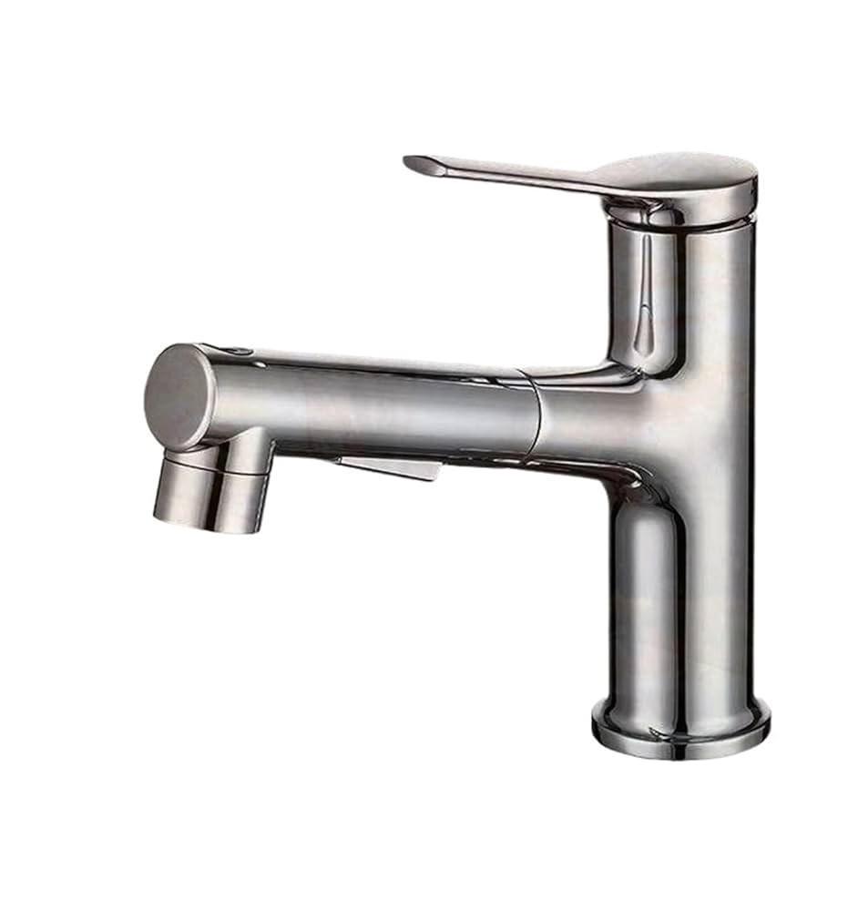 キッチン水栓 クロムメッキ シルバー クロームメッキ水栓 ストレート混合栓（浄水器内蔵） | KB-PT002